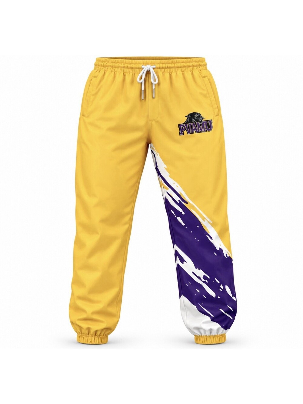 Mitchell & Ness PVAMU Prairie View NCAA Paintbrush Warmup Pants Men’s Large NWT